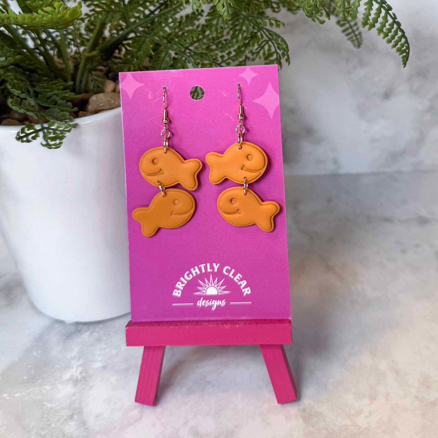 Goldfish String Earrings