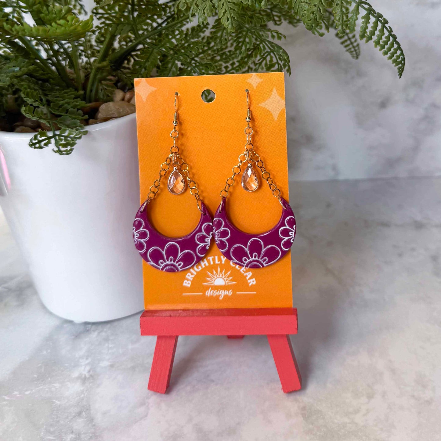 Blossom Crescent Earrings