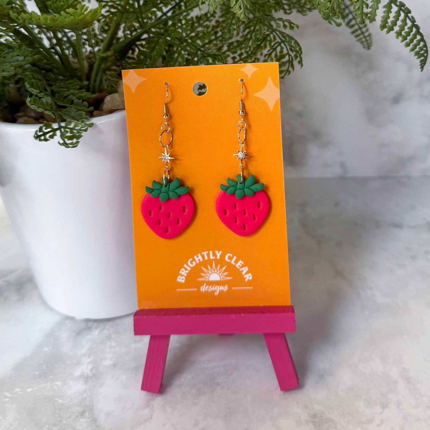 Strawberry Gem Earrings