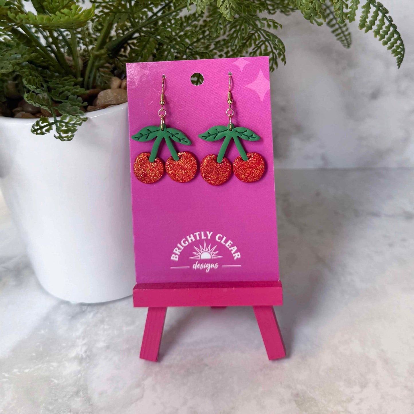 Cherry Sparkle Earrings