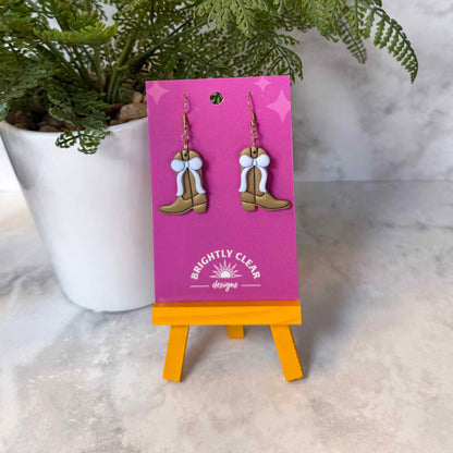 Boots & Bow Earrings