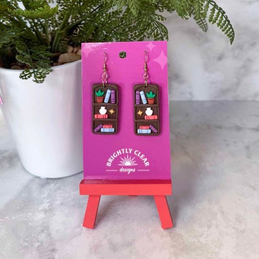 Bookshelf Earrings
