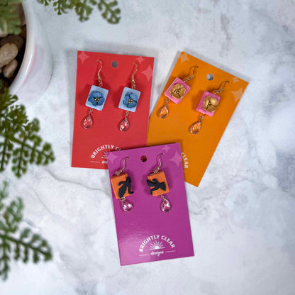 Book Earrings
